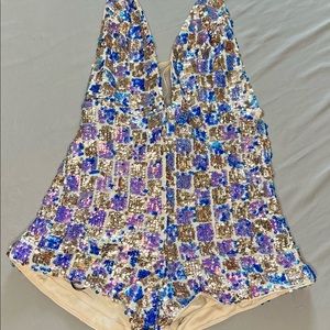 Forever 21 sequin romper